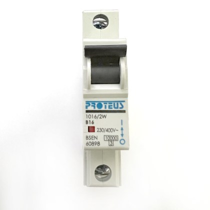 Proteus Geyer 1016/2W B16 16A 16 Amp MCB Circuit Breaker Type B